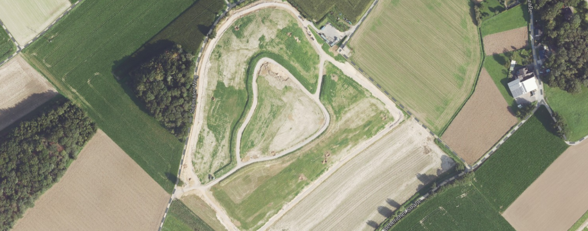 Luftbild der Deponie Viersen I